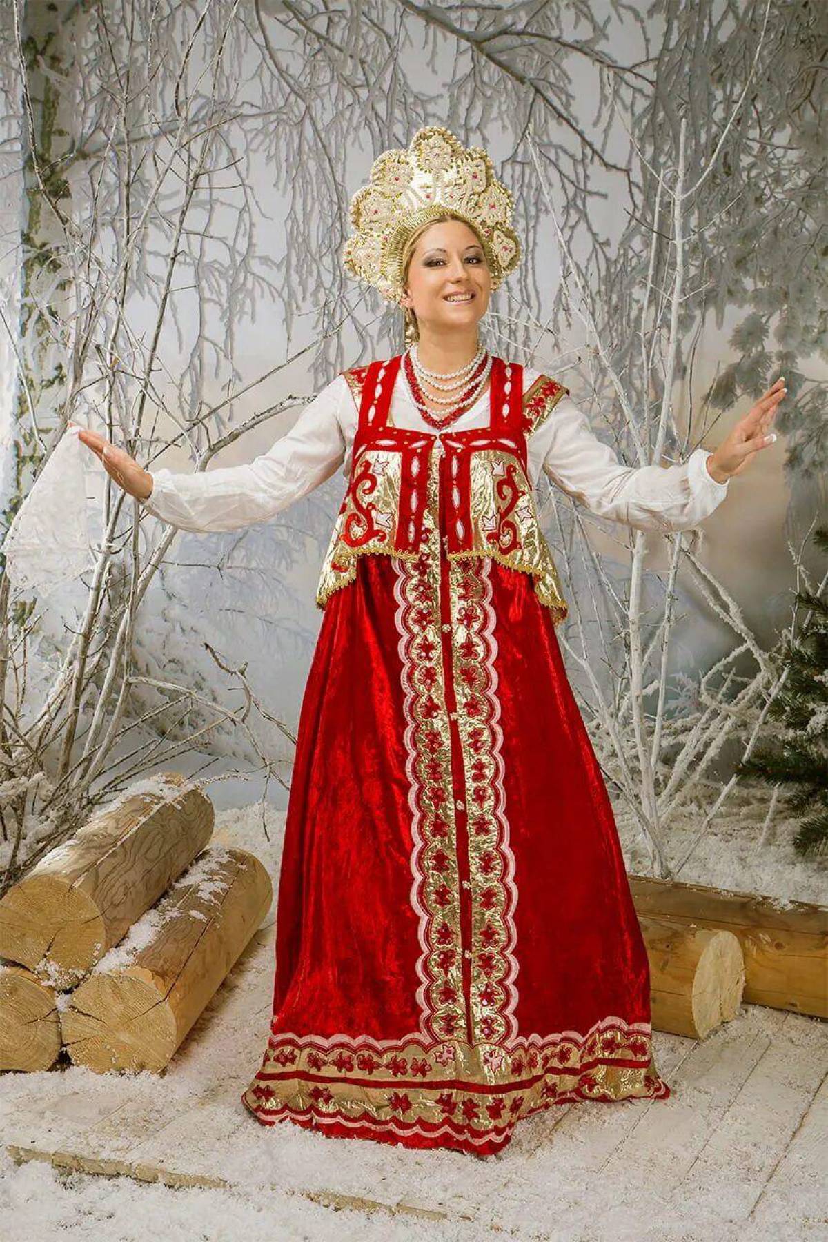 Girls in Slavic costumes in Niigata
